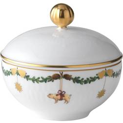 Royal Copenhagen Star Fluted Christmas Sugar Bowl