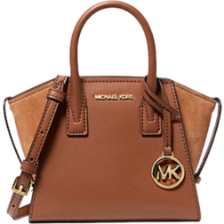 Michael Kors Avril Extra Small Leather and Suede Satchel - Luggage