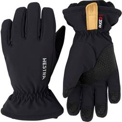 Hestra Kid's Czone Pluto 5 Finger Gloves - Black