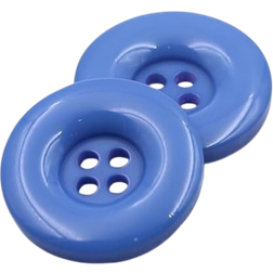 CLYDSA Round Resin Buttons Blue 25mm 60pcs