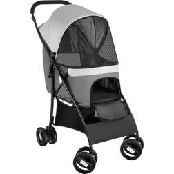 tectake Pram Pet Pushchair Foldable Dog Stroller