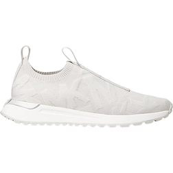 Michael Kors Bodie Logo Embossed Stretch Knit Slip-On - Aluminum