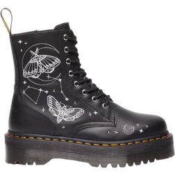 Dr. Martens Jadon Celestial Moth Platform Boots With Embroidery - Black