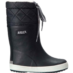 Aigle Kid's Giboulee 2 Fur-Lined Boot - Marine/Blanc