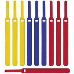 Label The Cable LTC 1130 19 pollici Fascetta a strappo Giallo, Blu, Rosso