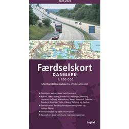 Færdselskort Danmark 2025-2026 (Spiralryg, 2025)