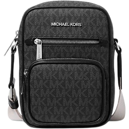Michael Kors Jet Set Medium Signature Logo Crossbody Bag - Black