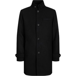 Jack & Jones Melton Wool Coat - Black