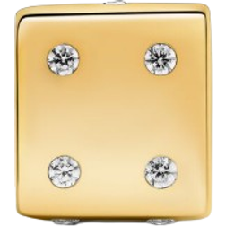 Pandora Sparkling Dice Charm - Gold/Transparent