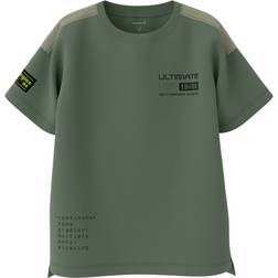 Name It Kid's Lauven Loose T-shirt - Laurel Wreath