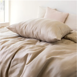 OlsenHome Bamboo Satin Dynebetræk Beige (220x140cm)
