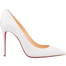 Christian Louboutin Kate white leather pumps