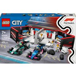 LEGO City F1 Garage & Mercedes AMG & Alpine Cars 60444