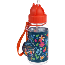 Rex London Children's Fairies in the Garden Water Bottle with Straw 500ml