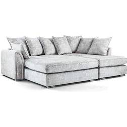 B&Q Chiswick Grey Sofa 215cm 4 Seater