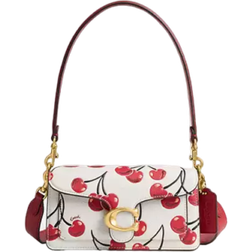 Coach Tabby Shoulder Bag 20 With Cherry Print - Brass/Chalk Multi