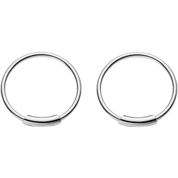 Maria Black Basic Hoops 12mm - Silver