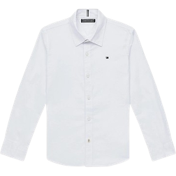 Tommy Hilfiger Boy's Cotton Stretch Poplin Shirt - White