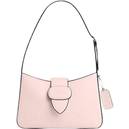 Coach Eliza Shoulder Bag With Zipper Closure - Smooth Leather/Silver/Blush