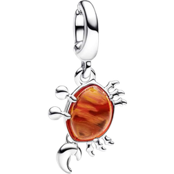 Pandora Sebastian The Crab From Disney's The Little Mermaid Pendant Charm - Silver/Orange