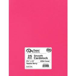 PA Paper Accents Smooth Cardstock Razzle Berry 21.6x27.9cm 25 Sheets