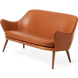 Warm Nordic Dwell Cognac/Smoked Oak Sofa 141cm 2 personers