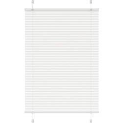 vidaXL Pleated Blind White 85x100 cm Fabric Width 84.4 cm