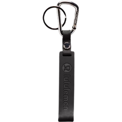 Lululemon Silicone Keychain - Black/Silver
