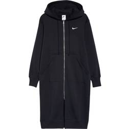 Nike Sportswear Phoenix Fleece Women's Oversized Long Full Zip Hoodie - Black/Sail