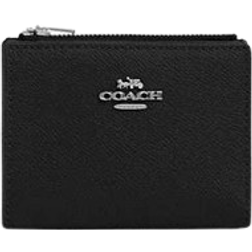 Coach Bifold Wallet - Crossgrain Leather/Silver/Black