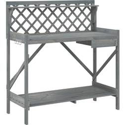 vidaXL Potting Table with Trellis