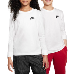 Nike Older Kid's Sportswear Long-Sleeve T-shirt - White (FZ4946-100)