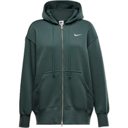 Nike Sportswear Phoenix Fleece Women's Oversized Full Zip Hoodie - Vintage Green/Sail
