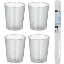 Papstar Snaps Plastglas Genanvendelige 2cl 50-pak Snapseglas