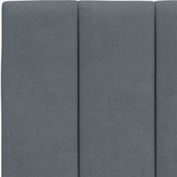 vidaXL Cama Con Colchón Terciopelo Gris Oscuro 120x200 cm
