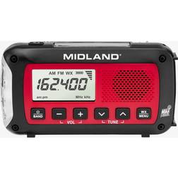 Midland ER40 Portable Emergency Weather Alert Crank Radio
