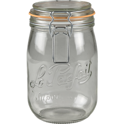 Le Parfait Henkogningsglas 1 Liter 8.5 cm 0008 Str L:14cm B:10.3cm H:17.2cm Køkkenbeholder