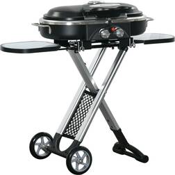 OutSunny Foldable 2 Burner Gas BBQ Grill Trolley
