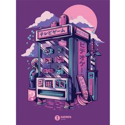 Pertemba Vending Machine Purple Väggdekor 30x40cm