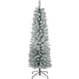 Homcom 6 Foot Artificial Pencil Green Green Christmas Tree