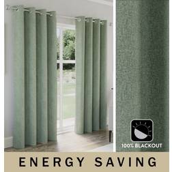 Enhanced Living Austin Green Blackout Curtains 117 x 229 cm