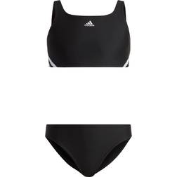 adidas Junior 3-Stripes Bikini - Black/White (IB6001)