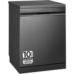 LG DF365FMS 14 Cubiertos B Negro