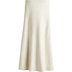 H&M Flared Knitted Skirt - Cream