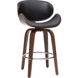 Miliboo Designer Walnut Bar Stool 98cm