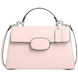 Coach Eliza Top Handle Bag - Smooth Leather/Silver/Blush