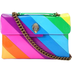 Kurt Geiger Leather Kensington Bag - Neon Rainbow Stripe