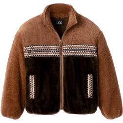 UGG Women's Marlene Sherpa Jacket - Chestnut Heritage Braid II