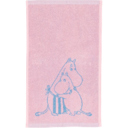 Arabia Moomin Family Time Gästhandduk Multifärgad, Rosa (50x30cm)