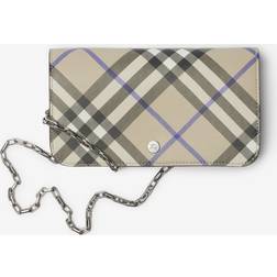 Burberry Chain Shoulder Strap Wallet - Beige